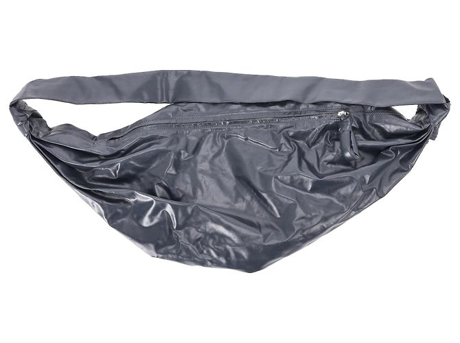 Borsa Croissant Lemaire in pelle grigia Grigio - vista 3