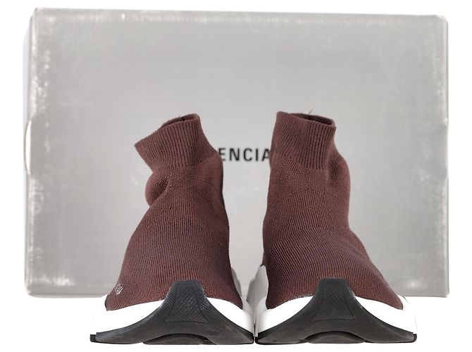 Balenciaga Speed 2.0 Sneakers aus braunem Polyester - Ansicht 2