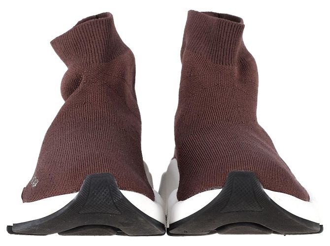 Balenciaga Speed 2.0 Sneakers aus braunem Polyester - Ansicht 3