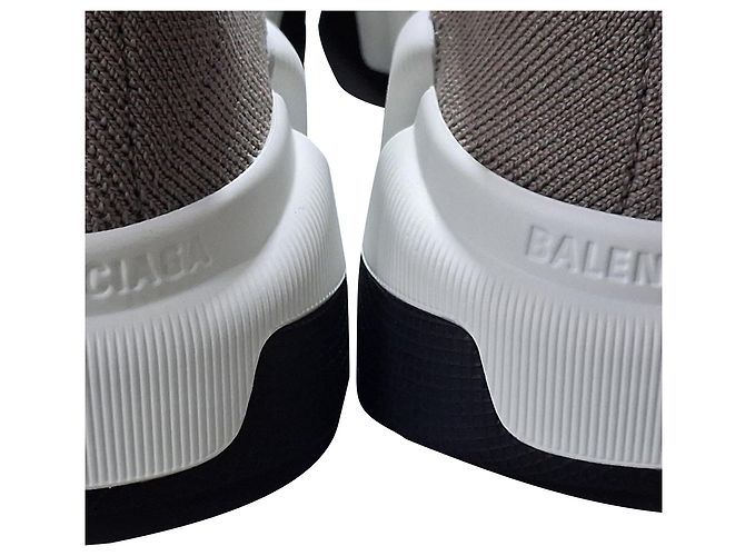 Baskets Balenciaga Speed 2.0 en polyester gris - vue 11