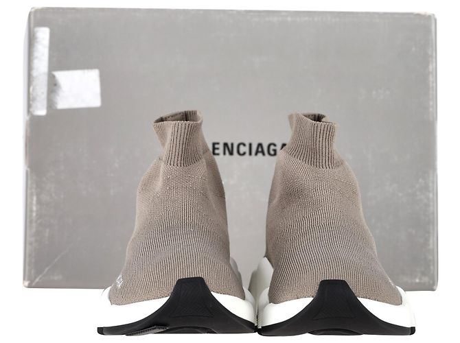 Baskets Balenciaga Speed 2.0 en polyester gris - vue 2