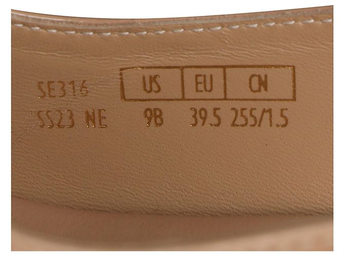 Stuart Weitzman Island Slingback Espadrille Sandalen aus beigem Lackleder - Ansicht 7