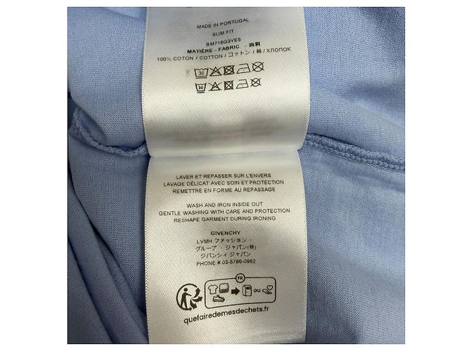 Givenchy Eagle Logo-Print T-Shirt in Blue Cotton - view 7