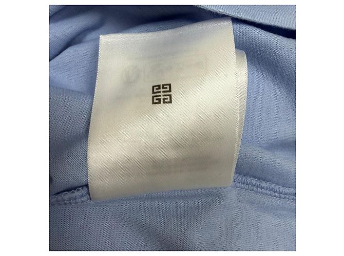 Givenchy Eagle Logo-Print T-Shirt in Blue Cotton - view 8