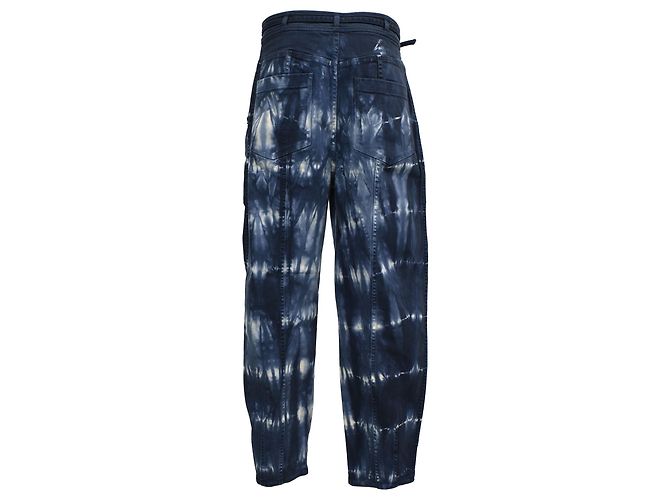 Jeans tapered tie-dye Apollo en algodón azul Ulla Johnson Multicolor - vista 3