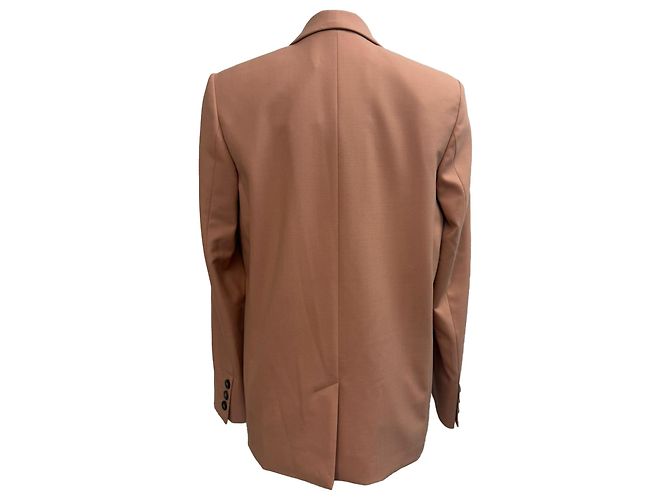 Beige Polyester Einreiher Blazer von Victoria Victoria Beckham - Ansicht 3