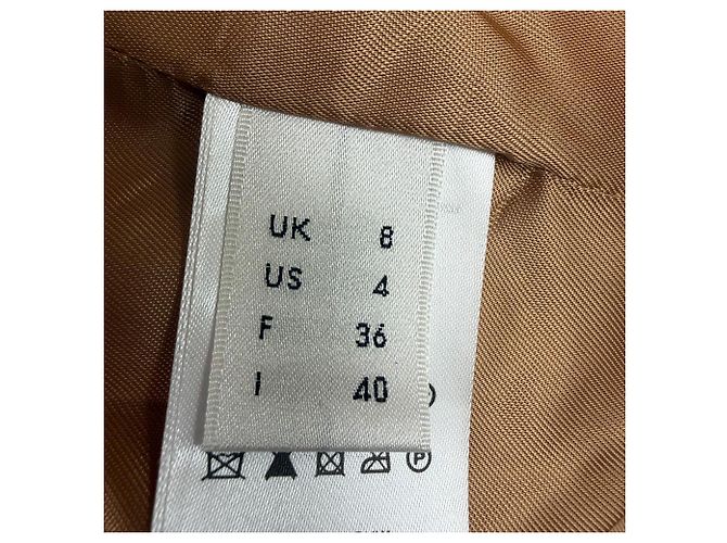 Beige Polyester Einreiher Blazer von Victoria Victoria Beckham - Ansicht 5