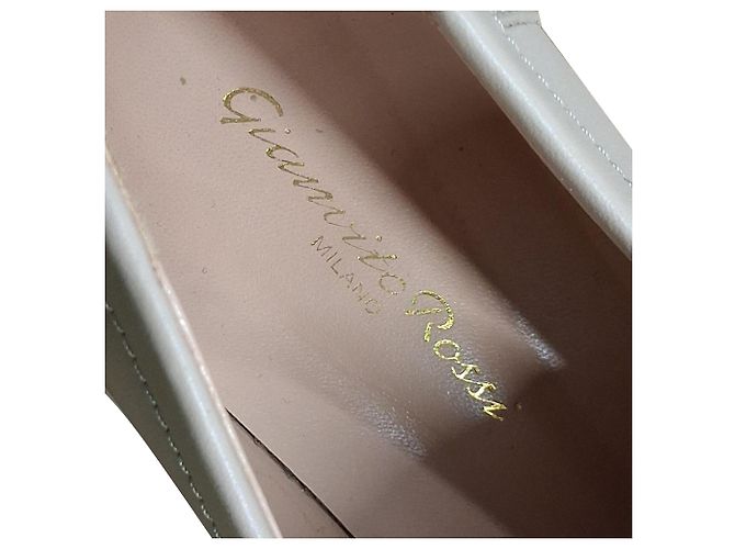 Gianvito Rossi Platform Loafers  in Nude Leather Brown Flesh - view 7