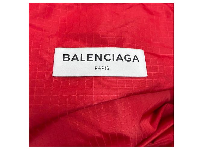 Abrigo Puffer Balenciaga en Poliéster Rojo Roja - vista 4
