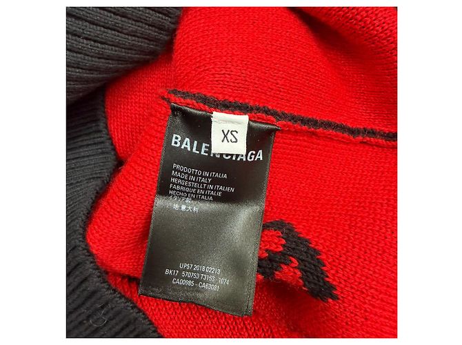 Everyday Schwarzer Baumwollpullover mit Allover-Logo von Balenciaga - Ansicht 5