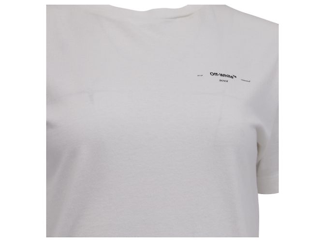 Off White Camiseta de algodón blanco con estampado de logo Off-White 2013 Crudo - vista 2