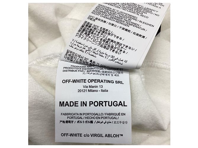 Off White Camiseta de algodón blanco con estampado de logo Off-White 2013 Crudo - vista 6