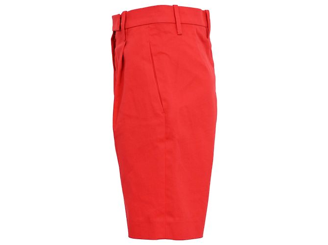 Hermès Bermudas de tiro alto en algodón rojo Hermes Roja - vista 2