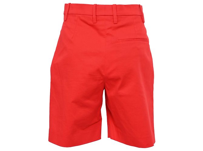 Hermès Bermudas de tiro alto en algodón rojo Hermes Roja - vista 3