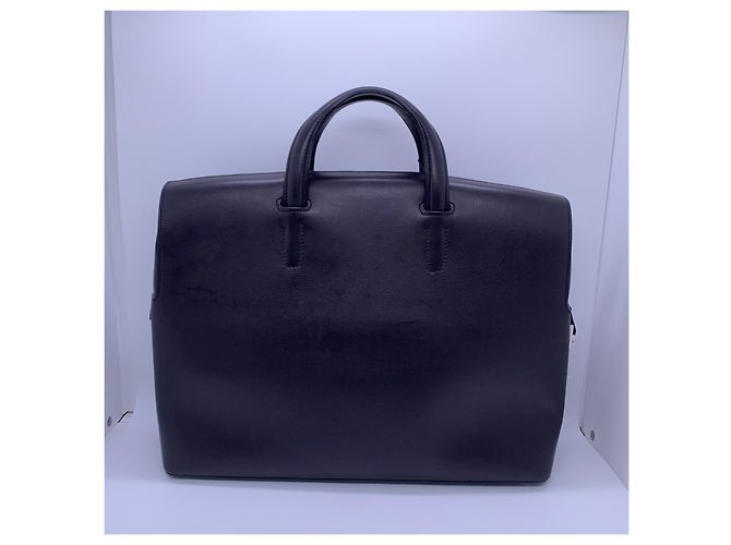 Mallette Hermès Cityhall en cuir ébène - vue 3