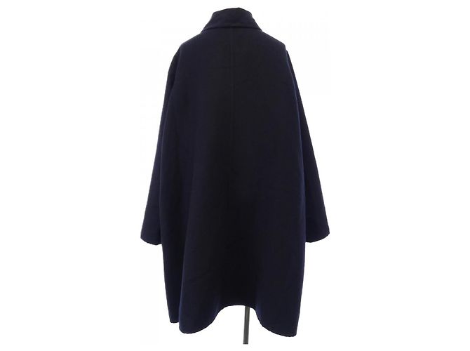 Hermès Cappotto in cashmere Hermes Blu Blu navy - vista 2