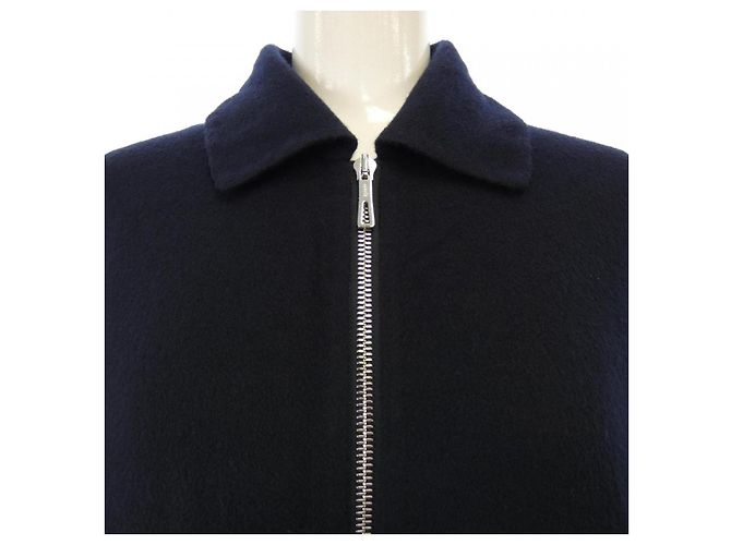Hermès Cappotto in cashmere Hermes Blu Blu navy - vista 5