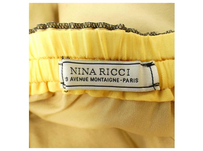 Autre Marque Falda Nina Ricci Amarillo - vista 4