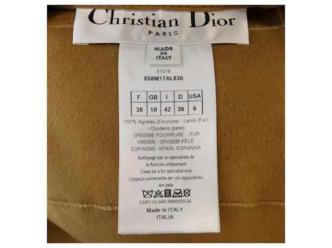 Abrigo de shearling Christian Dior Beige - vista 3