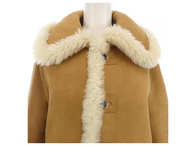 Abrigo de shearling Christian Dior Beige - vista 4