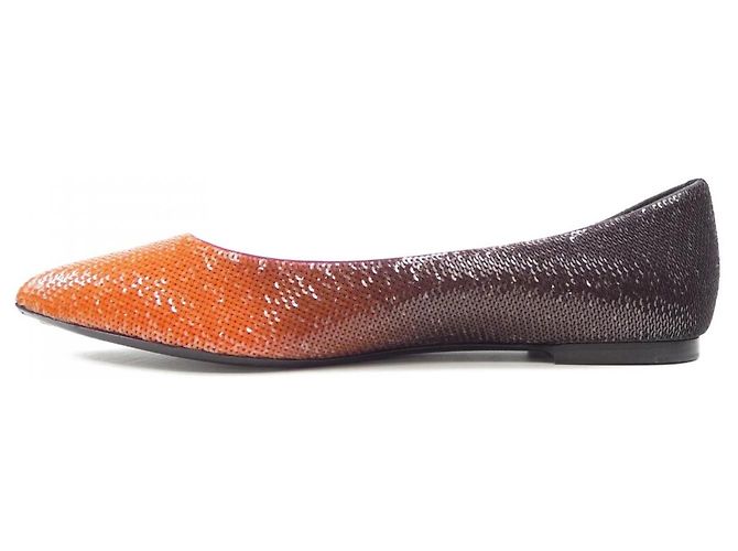 Scarpe in pelle Louis Vuitton Marrone Rosso - vista 2