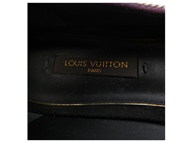 Scarpe in pelle Louis Vuitton Marrone Rosso - vista 6