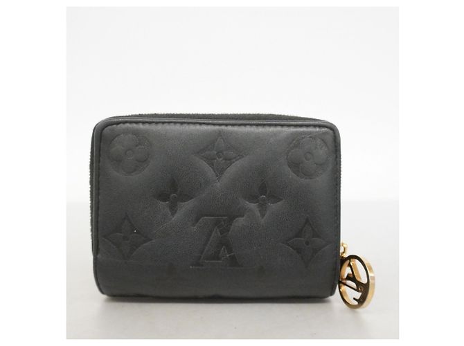 Coussin Cartera Lou de cuero Monogram grabado Louis Vuitton Negro - vista 10