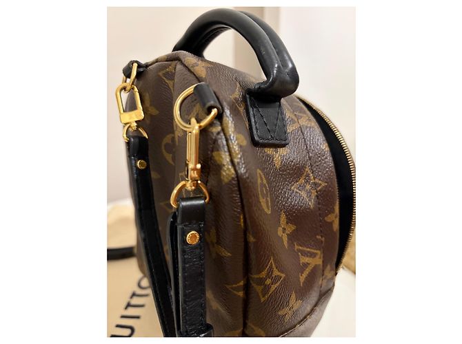Louis Vuitton Monogram Canvas Palm Springs Mini Rucksack Braun Monogramm - Ansicht 3