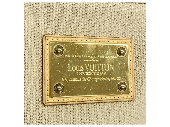 Borsa Tote Cabas MM Antigua Louis Vuitton M40035 Beige - vista 9