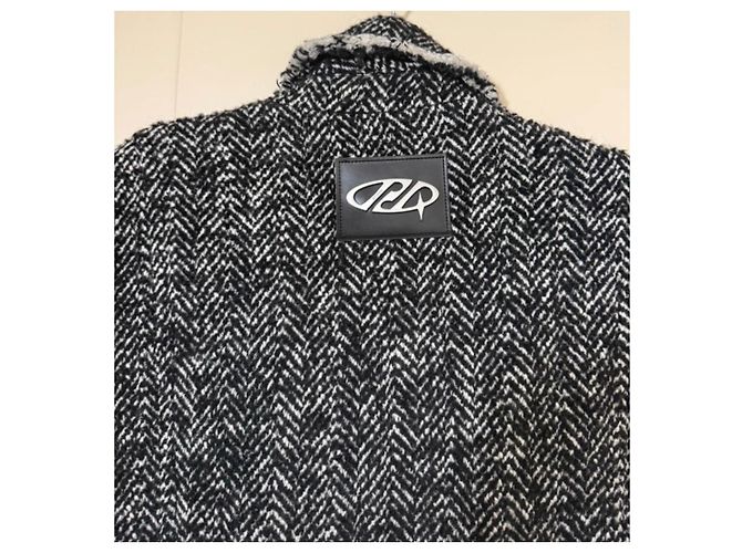 Autre Marque Abrigo de lana negro Talla 42 - vista 2