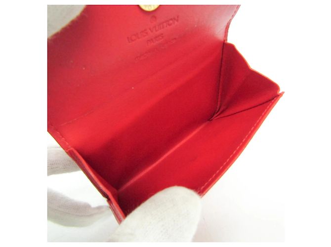 Billetera Ludlow Vernis Louis Vuitton Roja - vista 4
