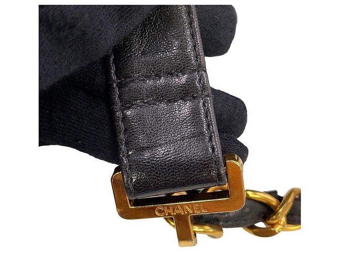 Borsa in pelle nera Chanel Nero - vista 12