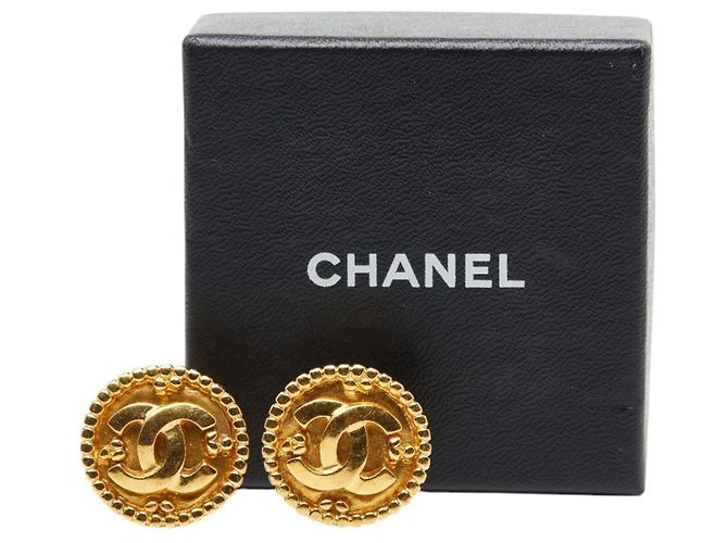 Orecchini vintage a clip Coco Mark di Chanel D'oro - vista 4