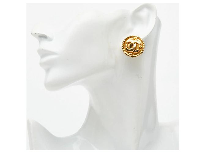 Orecchini vintage a clip Coco Mark di Chanel D'oro - vista 5