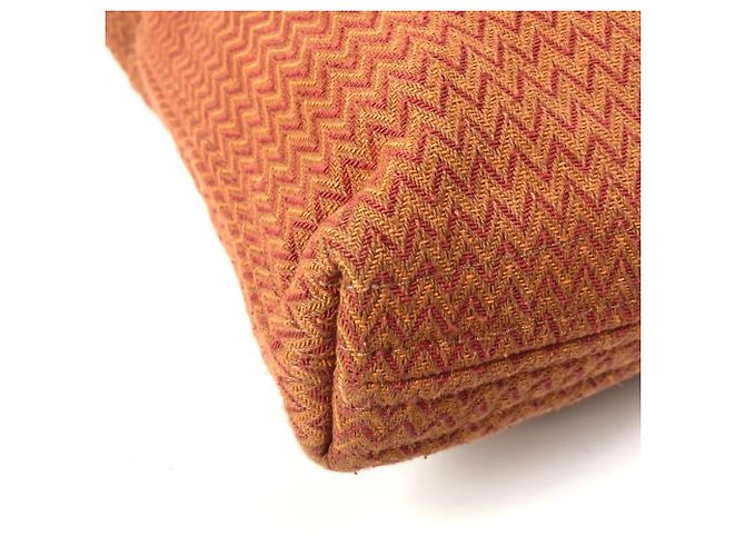 Hermès Orange Canvas Schultertasche - Ansicht 10