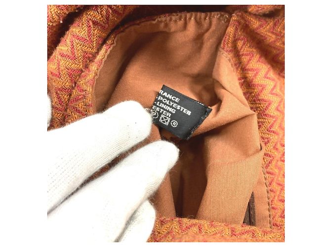 Hermès Orange Canvas Schultertasche - Ansicht 15