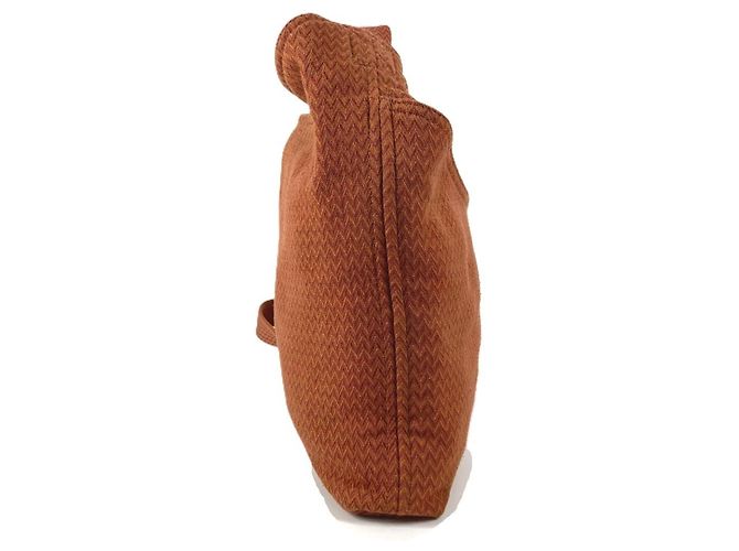 Hermès Orange Canvas Schultertasche - Ansicht 3