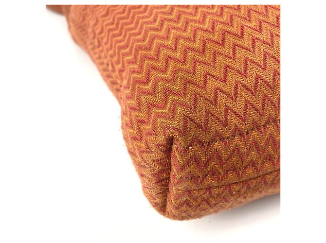 Hermès Orange Canvas Schultertasche - Ansicht 7