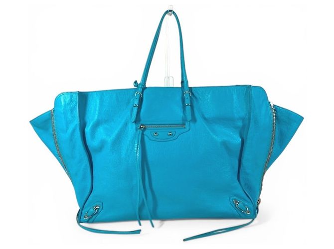 Borsa a spalla A4 The Paper in pelle blu di Louis Vuitton - vista 10
