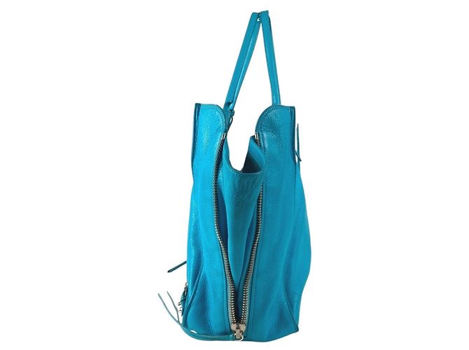 Borsa a spalla A4 The Paper in pelle blu di Louis Vuitton - vista 11