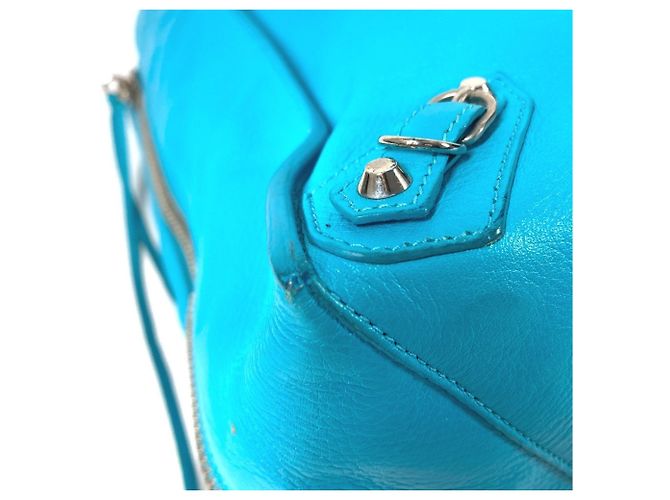 Borsa a spalla A4 The Paper in pelle blu di Louis Vuitton - vista 7
