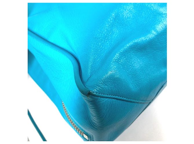 Borsa a spalla A4 The Paper in pelle blu di Louis Vuitton - vista 9
