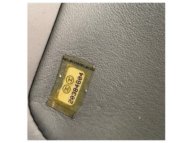 Chanel Borsa a Catena Cf Jumbo Grigia Lana e Pelle Grigio - vista 9