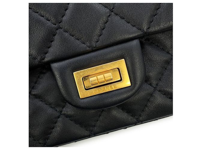 Borsa a Spalla Chanel Catena Matelassé 2.55 Mini Pelle Nero - vista 13