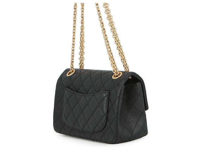 Borsa a Spalla Chanel Catena Matelassé 2.55 Mini Pelle Nero - vista 2