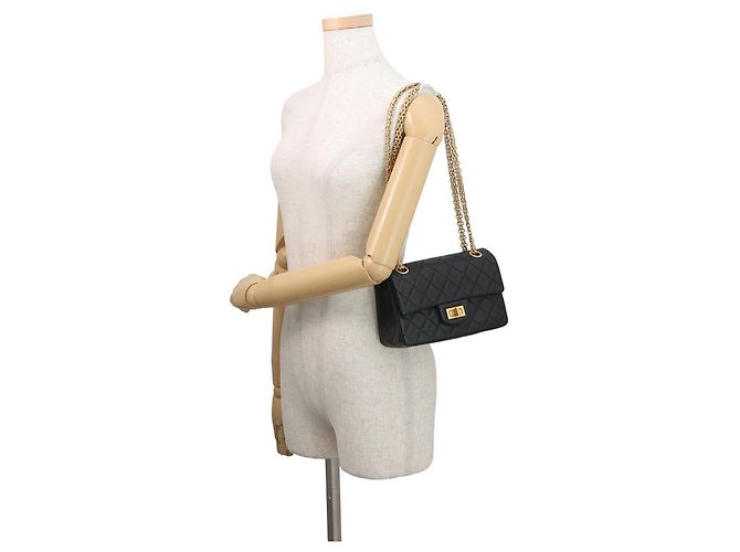 Borsa a Spalla Chanel Catena Matelassé 2.55 Mini Pelle Nero - vista 4
