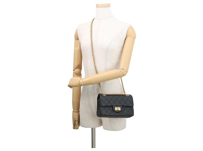 Borsa a Spalla Chanel Catena Matelassé 2.55 Mini Pelle Nero - vista 5