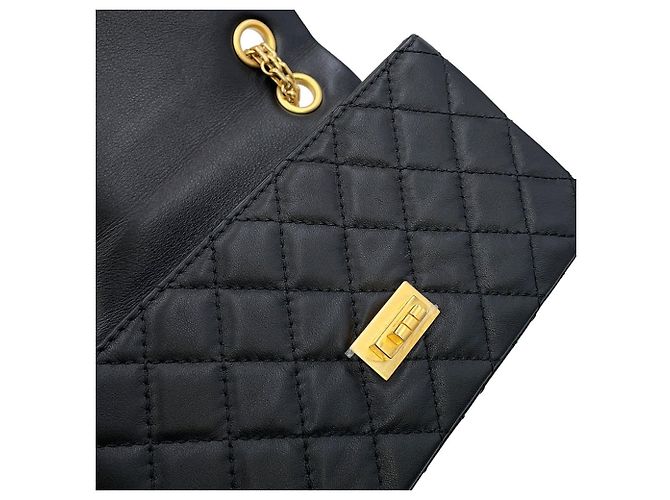 Borsa a Spalla Chanel Catena Matelassé 2.55 Mini Pelle Nero - vista 9