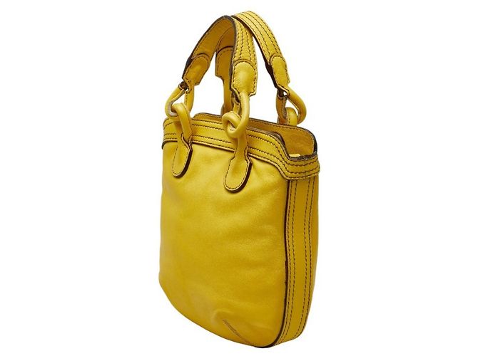 Borsa Anagram Fiesta Loewe Giallo - vista 2