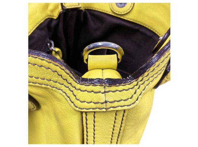 Borsa Anagram Fiesta Loewe Giallo - vista 6